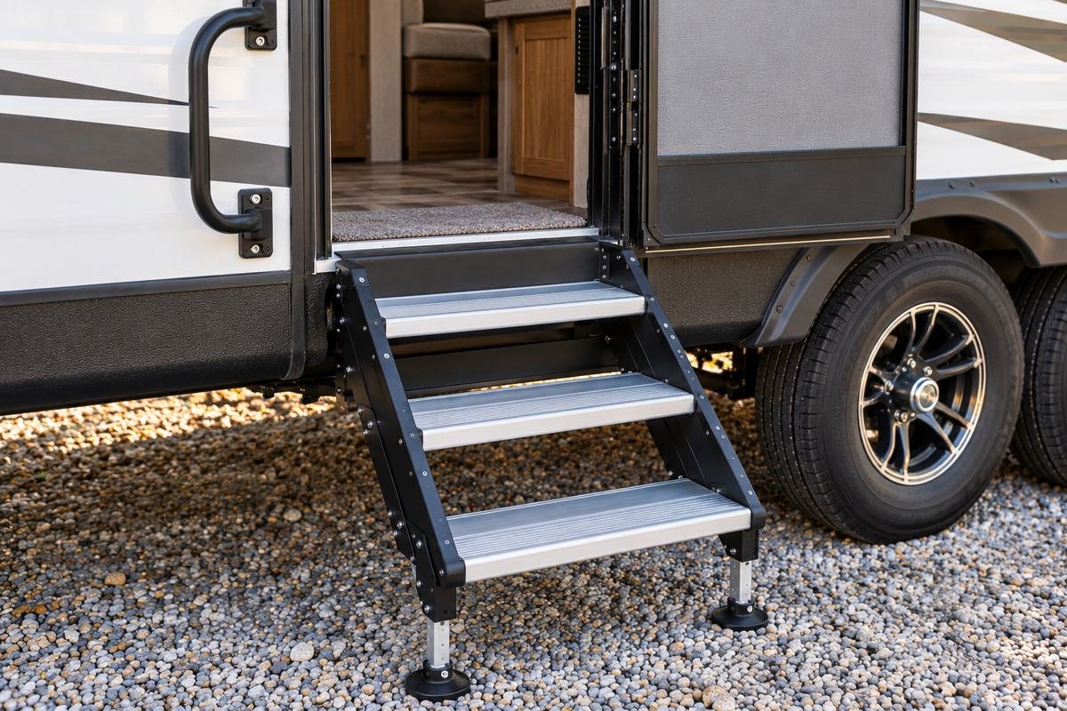 Portable Foldable Rv Steps RV Steps: Types, Sizing, and How to Stop the Bounce